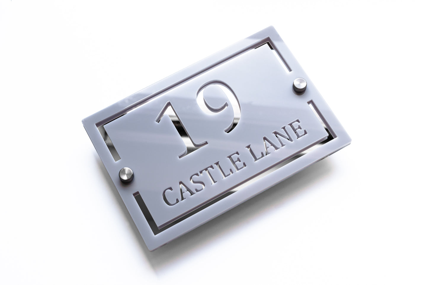 Cottage House Sign - Medium Landscape - 19cm x 13cm - House Number - Luxury Door Plaque