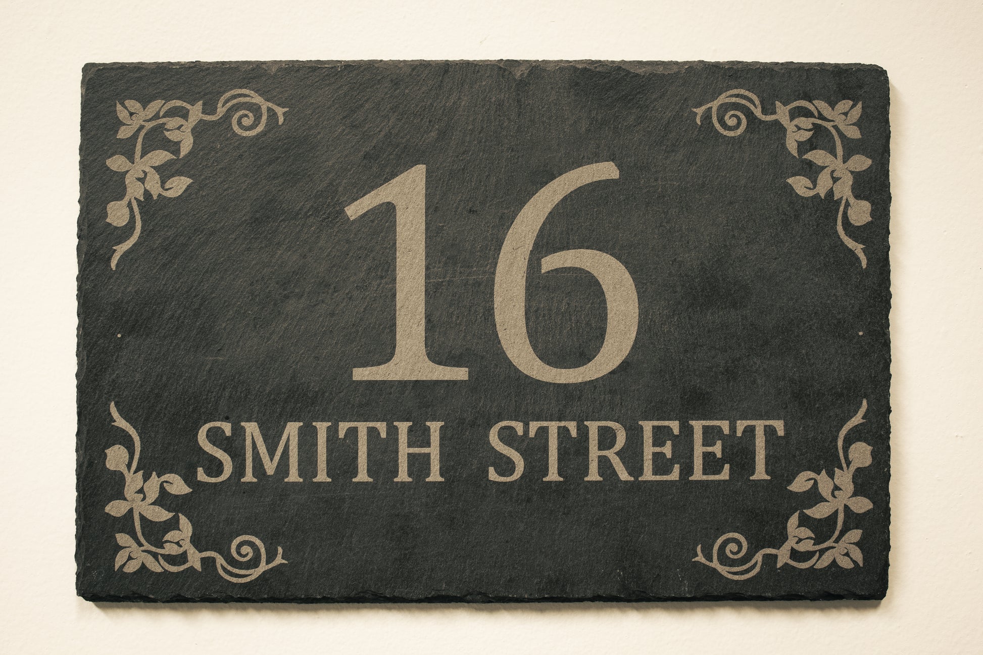 Large Luxury Engraved Slate House Sign