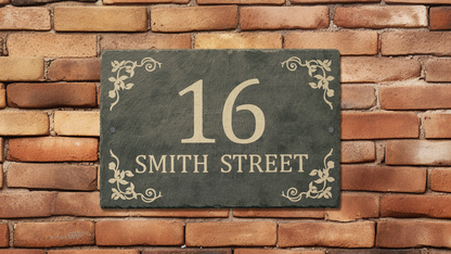 Large Luxury Engraved Slate House Sign