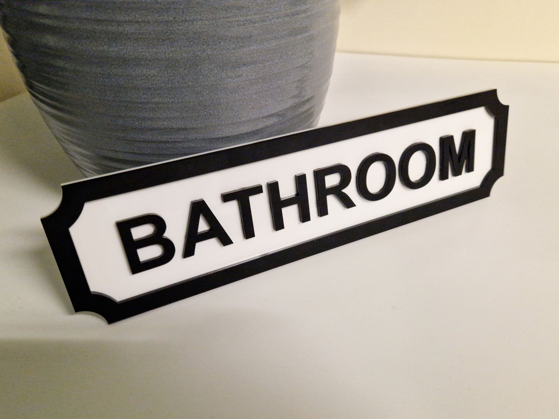 Railway Interior Custom House Sign Bathroom