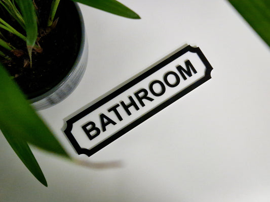 Railway Interior Custom House Sign Bathroom